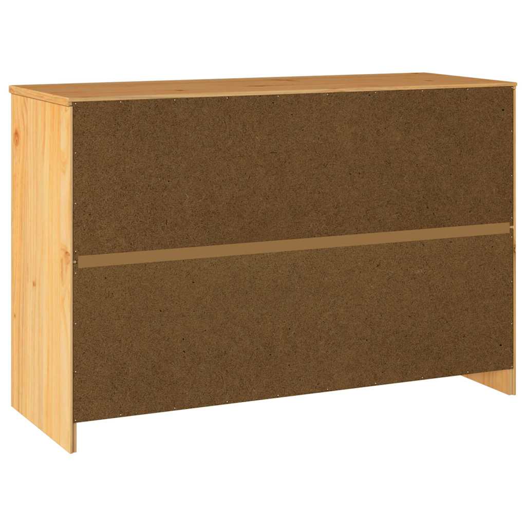 Braun 114 x 43 x 75.5 cm Massivholz Kiefer
